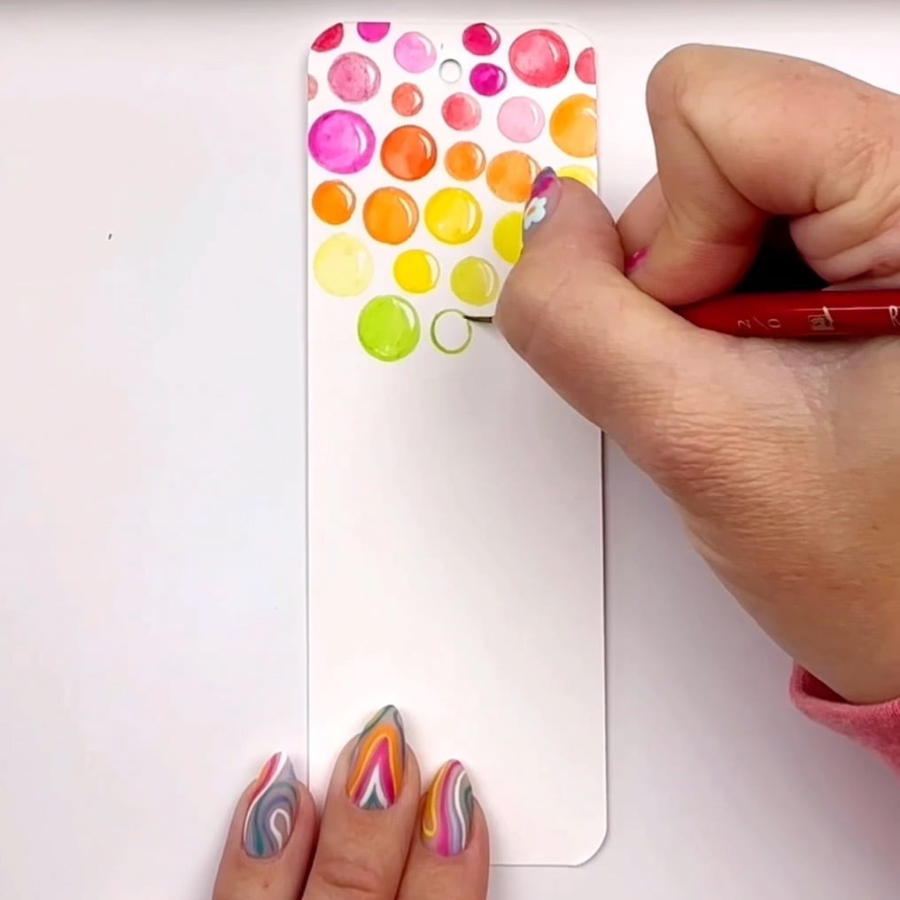 How to make a bubble drawing