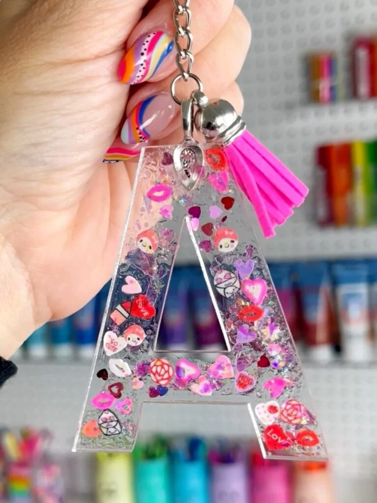 DIY Initial keychain