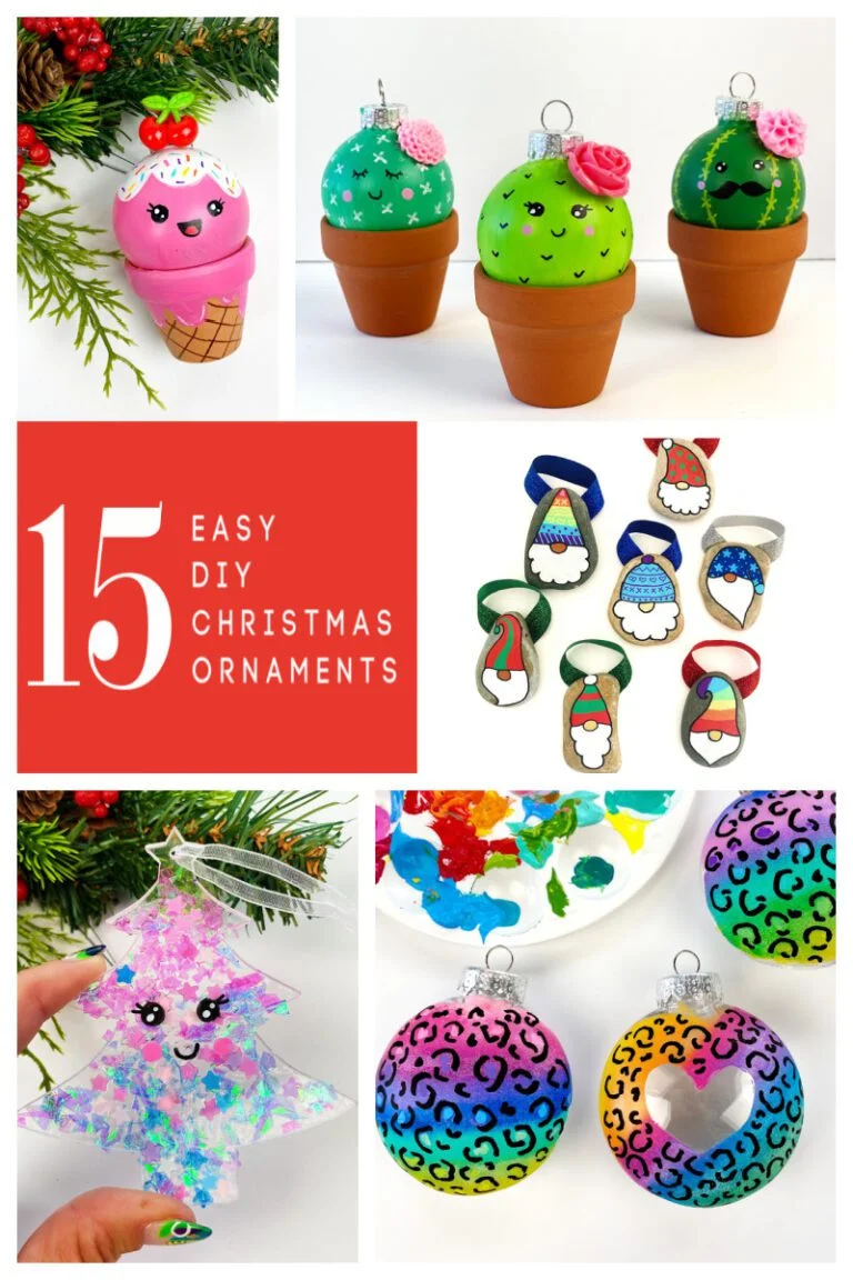 15 Easy DIY Christmas Ornaments to Start Right Now