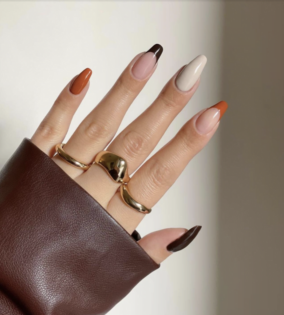 Classic Fall Hues manicure